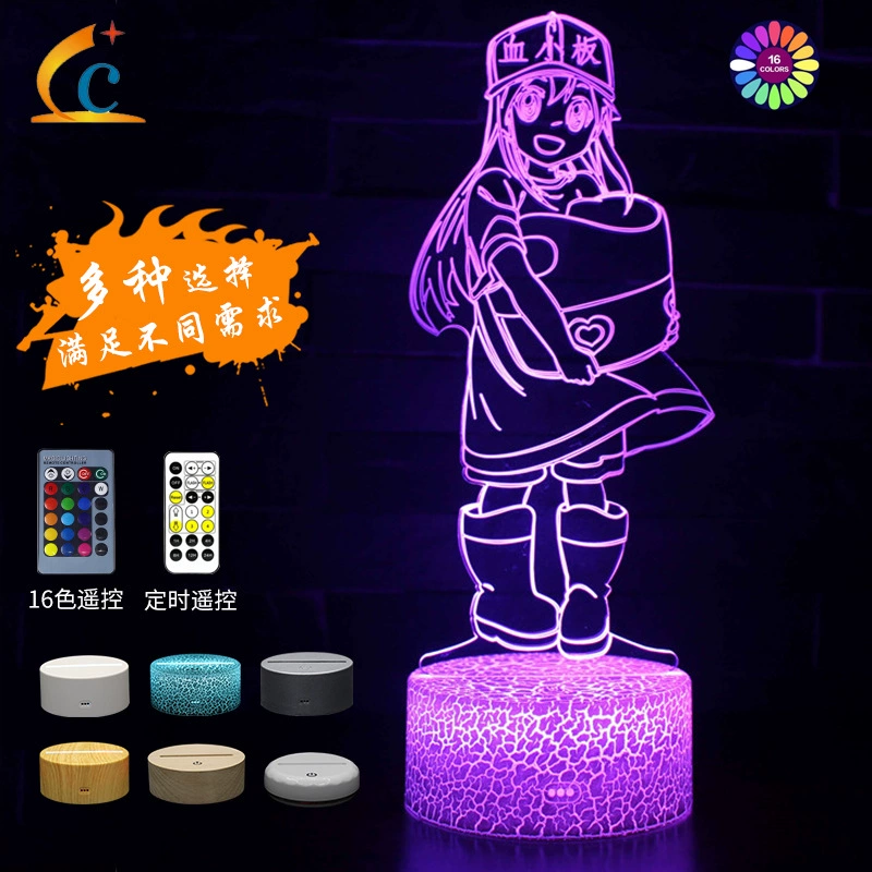 Н night light, (Cross-border trading), Sailor Moon, 3D, creative gift
