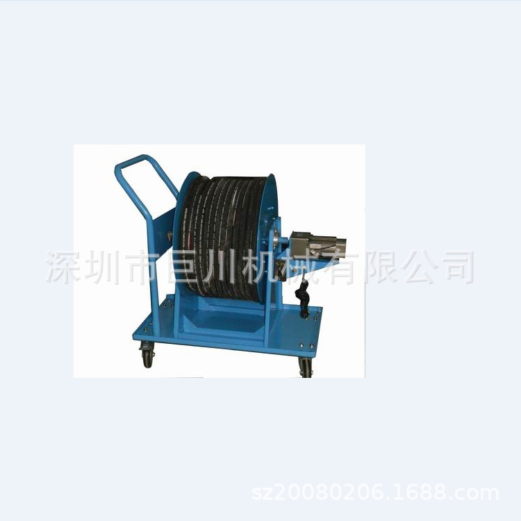 TI5011油管电动收放卷盘 空气管伸缩自动卷盘 巨川自动卷管器卷盘