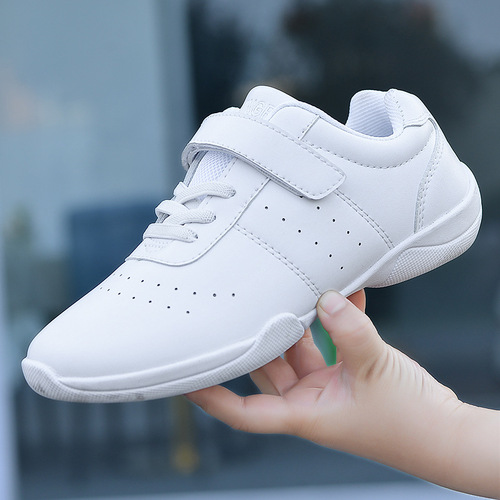 Yingrui Children's Competitive Aerobics Shoes, White Cheerleading Shoes, Training and Competition Shoes, Dance Shoes, Outdoor Wear, Fashionable Summer