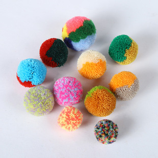 Wholesale Acrylic Round Cast Rice Ball Clothing Hat Accessories Accessories DIY Creative Fur Ball Toy Accessories