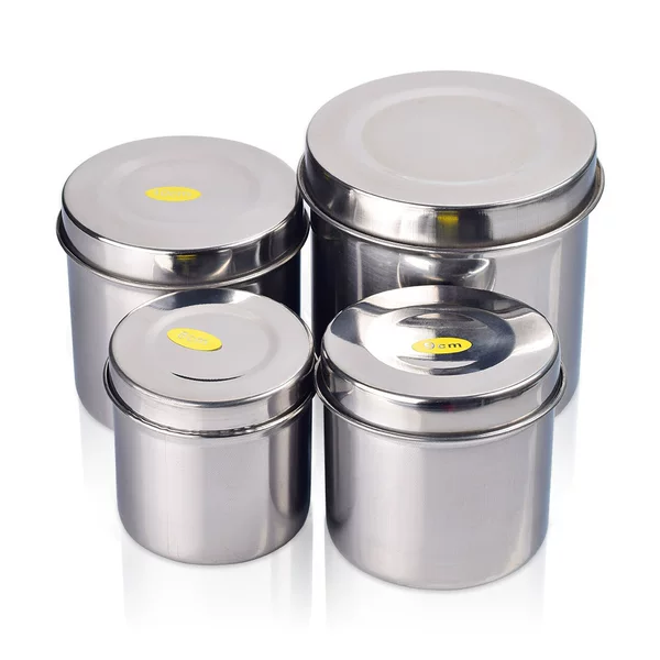Sealed jar with lid Cotton Cotton Ball Ointment Iodophor Cylinder Stainless Steel Disinfection Supplies jar