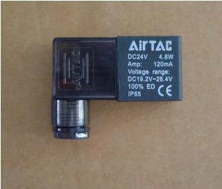 电磁阀线圈4V210 AIRTAC AC220V DC24 12 110 4V310 4V410 气动 6