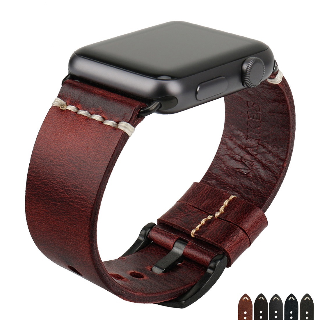 Available In Stock For Apple Watch Genuine Leather Strap Apple Watch Iwatch8 Men's S7 Women's Strap