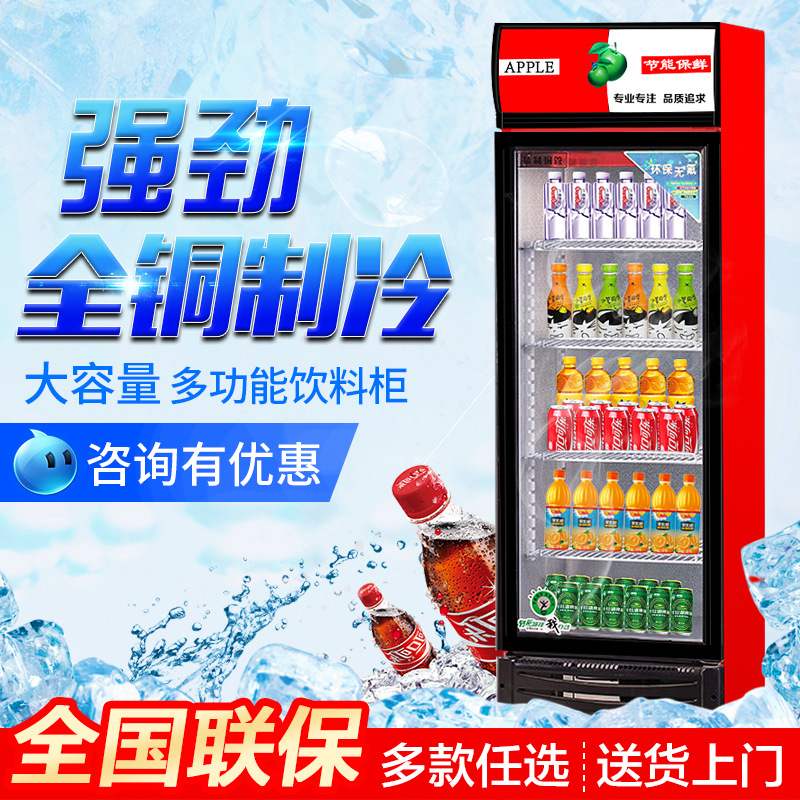 保鲜冷藏展示柜立式冰柜商用水果保鲜柜单门双门三门饮料柜啤酒柜