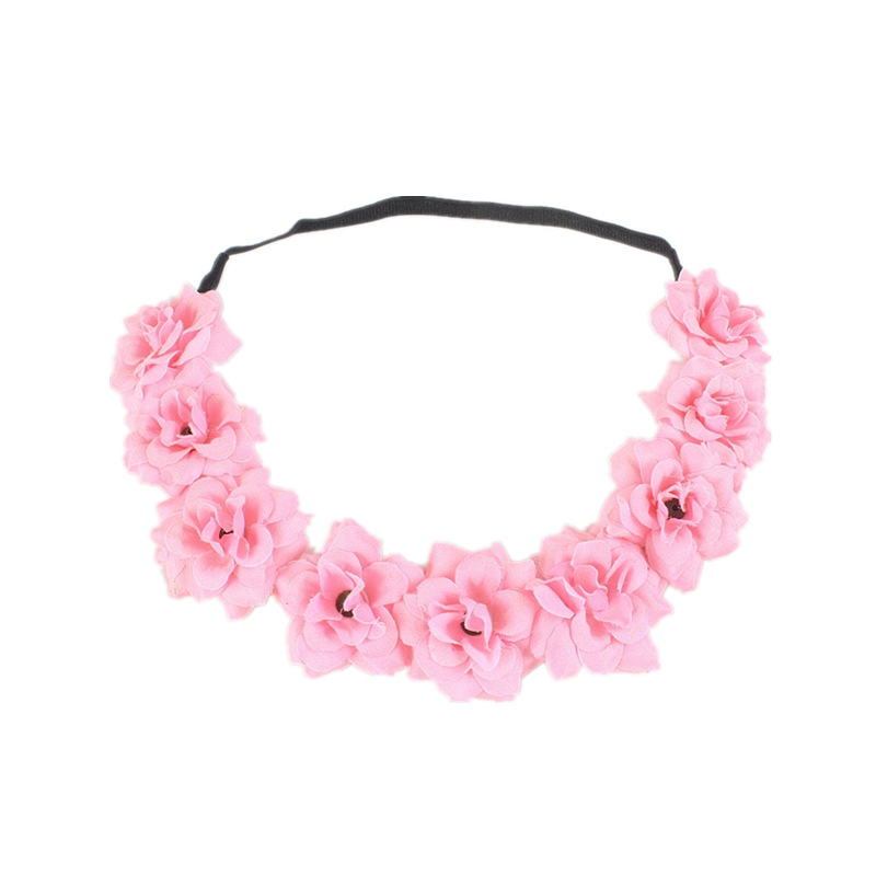 Nueva Europa y América vacaciones junto al mar accesorios para el cabello FIESTA DE Halloween Garland oro plata flor tocado banda de pelo para las mujeres