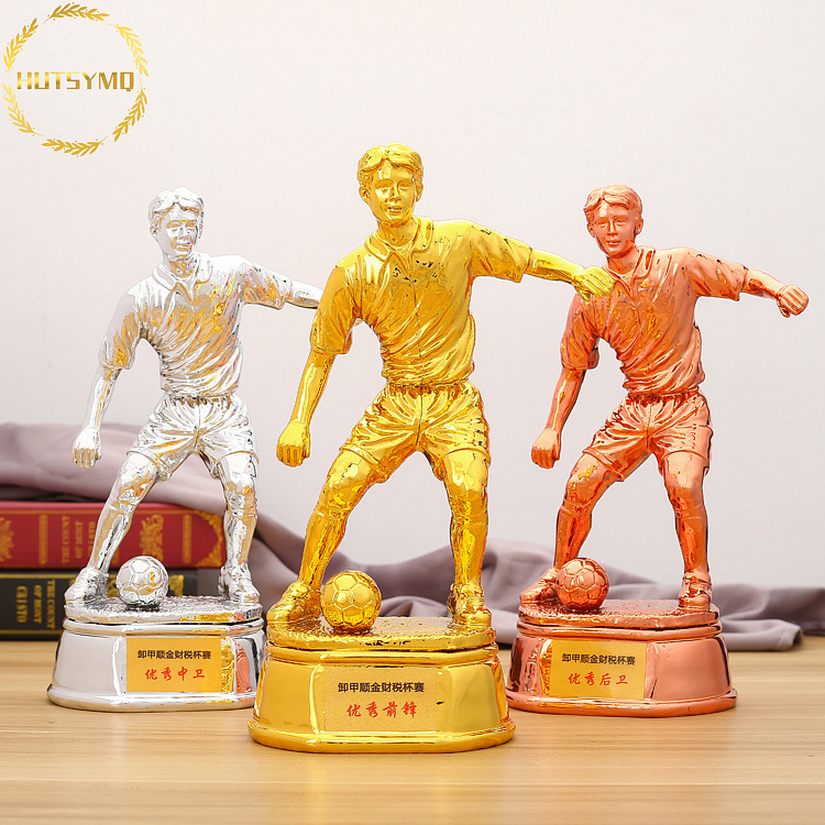 resin Gold-plated trophy Football game Optimal Archer trophy originality company student staff match prize
