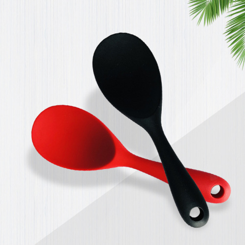 Silicone rice spoon household rice cooker rice spoon food grade silicone rice spoon non-stick pot silicone spatula wholesale