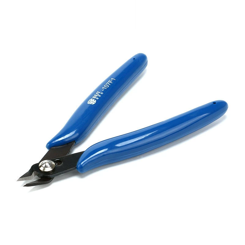 Needle-nose pliers, cable, electronic scissors, tools set