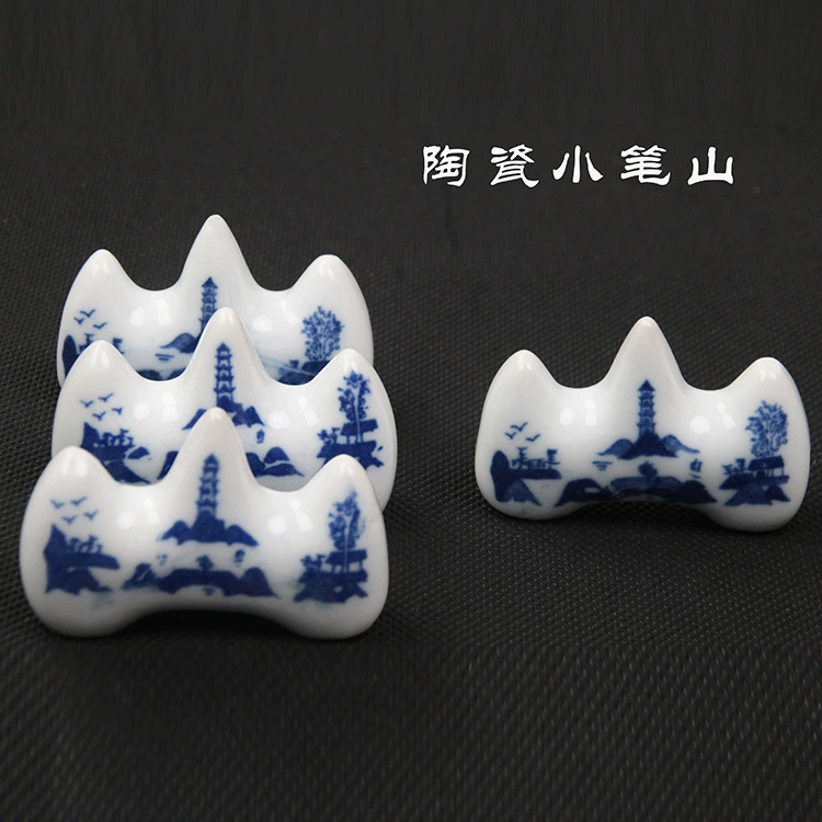 Синяя и белая фарфоровая ручка горная керамическая ручка горная средняя кисть держатель керамической ручки горный персонаж держатель ручки оптом держатель керамической ручки оптом