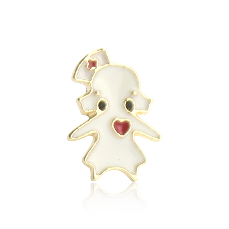 Insignias y alfileres médicos para doctor, enfermera, ECG, ambulancia, dentista – equipo médico decorativo.