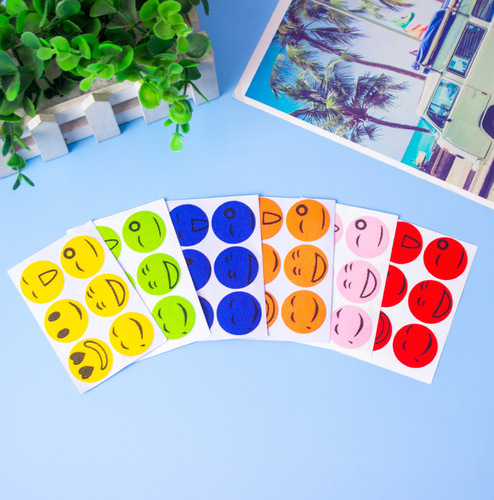 [Summer] Six-pack of cartoon smiling face mosquito repellent patches Korean mosquito repellent patches wholesale mosquito repellent buckle anti-mosquito patches 6 patches