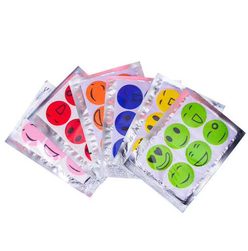 [Summer] Six-pack of cartoon smiling face mosquito repellent patches Korean mosquito repellent patches wholesale mosquito repellent buckle anti-mosquito patches 6 patches
