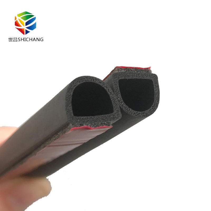 供应汽车密封隔音条 三元乙丙D型车门密封条 可粘胶带