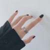 Retro one size ring, Japanese and Korean, simple and elegant design, on index finger, internet celebrity