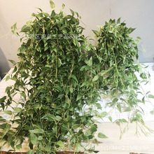 厂家直销广州仿真花批发小号铁线莲叶 婚庆吊顶缠绕装饰假花绢花