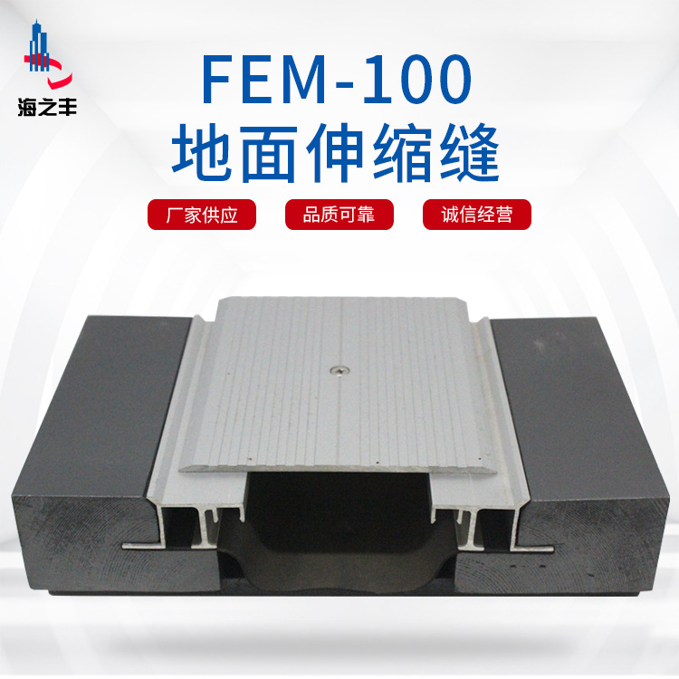 厂家供应FEM型100地面变形缝金属盖板型伸缩缝 建筑铝合金变形缝