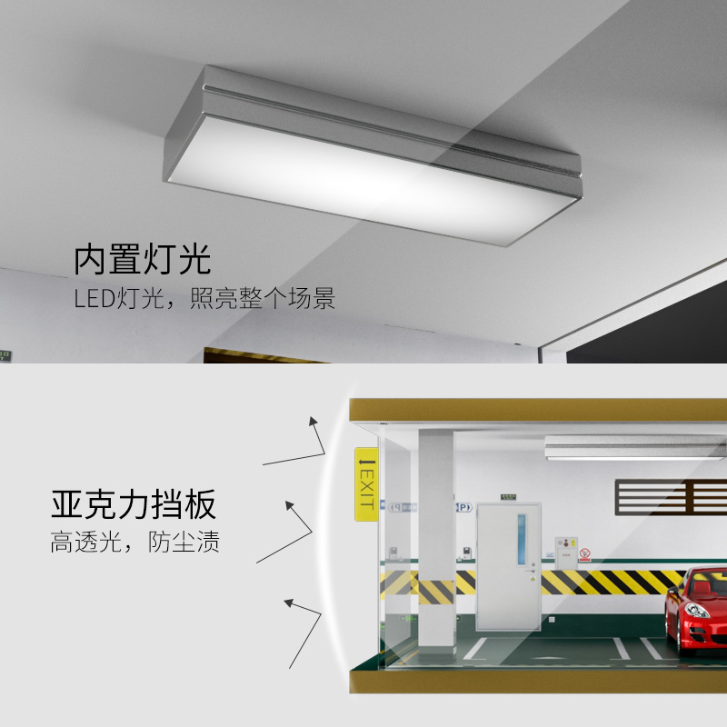 Comercio exterior al por mayor transfronterizo 1 24 simulación modelo de coche estacionamiento modelo escena garaje pantalla con decoración ligera