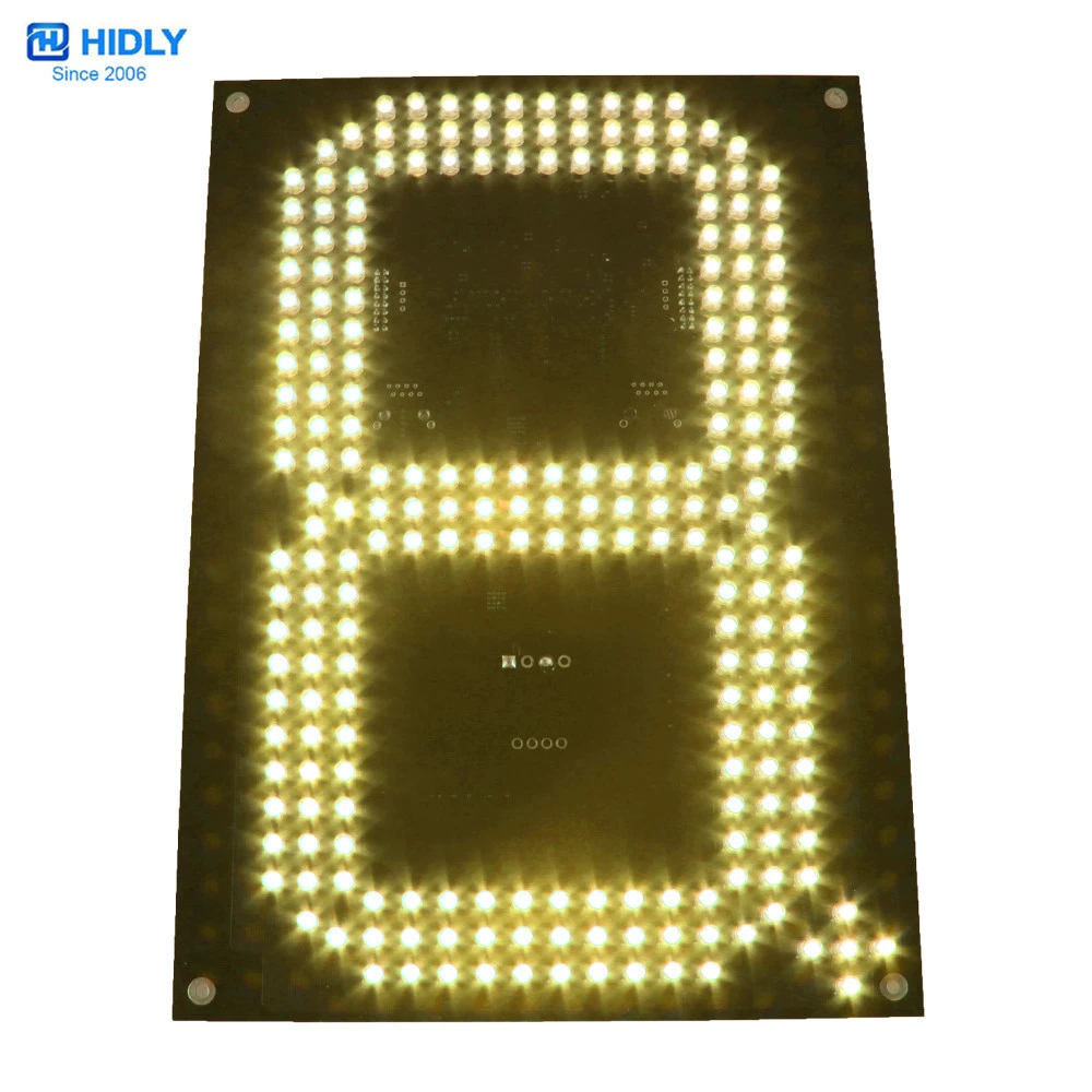 [14 дюймов желтый LED экран цены заправочная станция LED дисплей модуль]