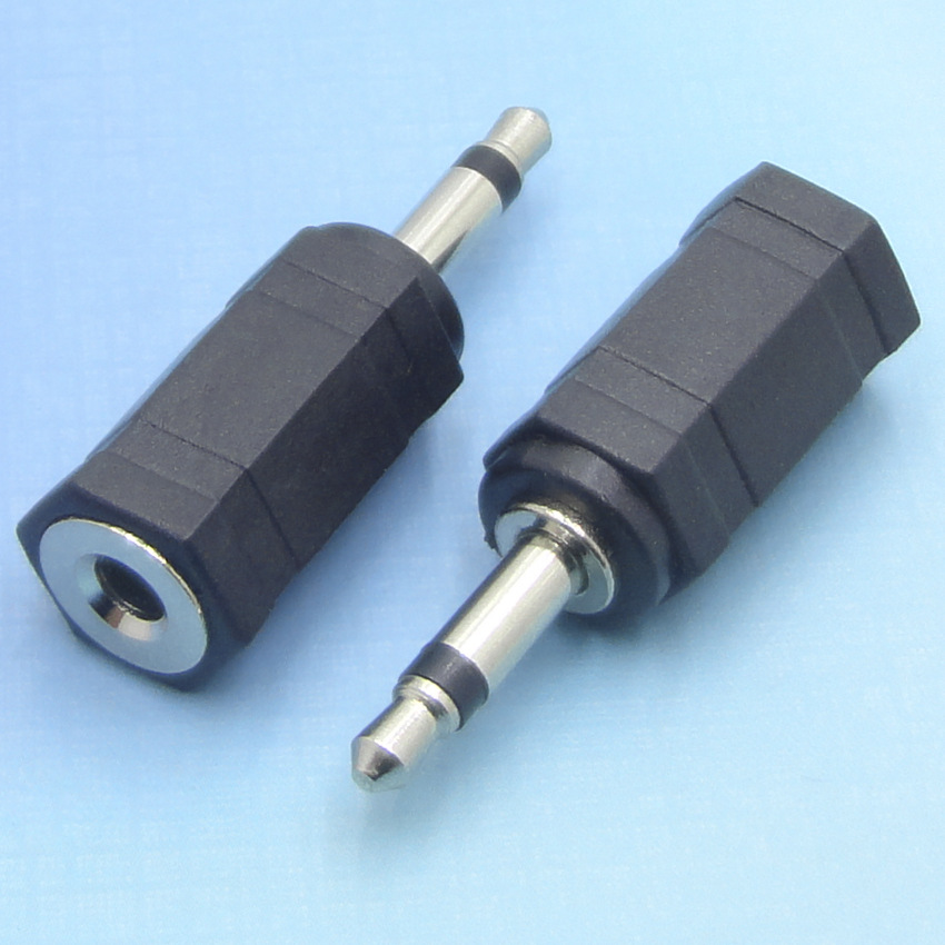 直供3.5单声道公转3.5双声道母耳机转换插头  3.5转3.5变换连接器