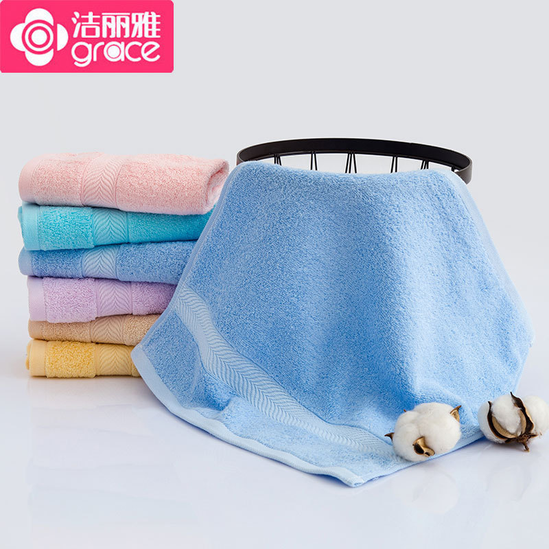 Jialiya Square Towel Pure Cotton Soft Absorbent Plain Cotton Square Towel Embroidered Logo Jialiya 6731