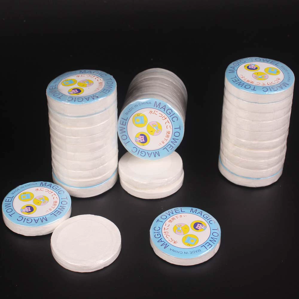 Сжатое полотенце Одноразовое полотенце для лица из чистого хлопка Толстое Большое банное полотенце Очищающее полотенце Туалетные принадлежности для путешествий в отеле