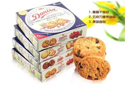 Promotion of Crown Danis cookies imported from Indonesia, Danish flavor, original flavor 72/90g*36 boxes/box