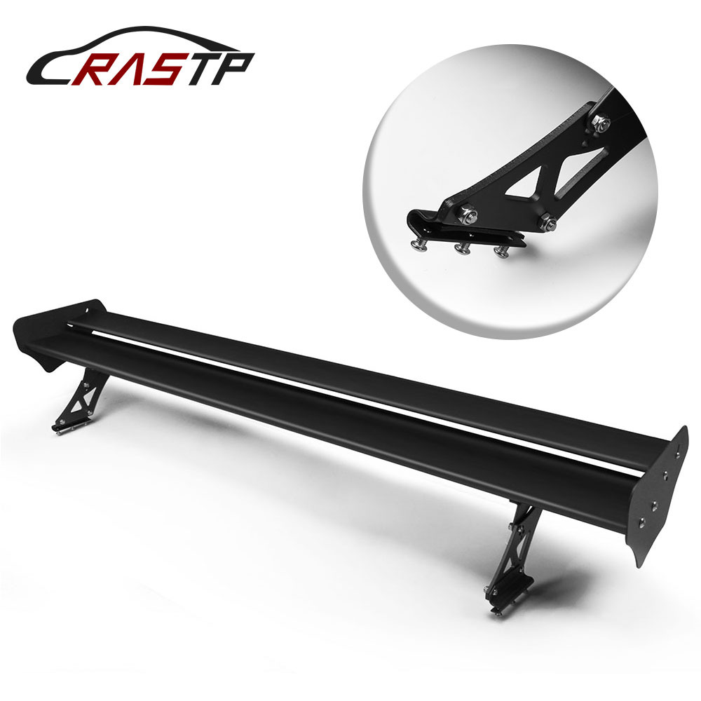 Car Modification,Punch-free Double-layer Aluminum Alloy Rear Wing,Sedan Car Fixed Wing Spoiler