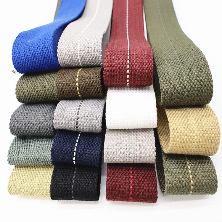 厂家直供45mm珠纹棉织帆布裤腰带箱包背带编织捆绑带报装装饰