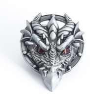 魔兽龙头皮带扣欧美西部牛仔恶龙传说腰带扣头个性锌合金复古板扣