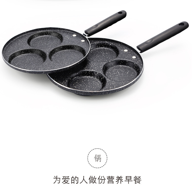 Maifan piedra tortilla pan múltiples huevos 3 agujeros 5 agujeros 7 agujeros antiadherente sartén regalo al por mayor