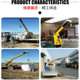 Small fishing boat fishing dock deck telescopic boom sea lifting 1 ton 2T electric automatic truck full hydraulic crane