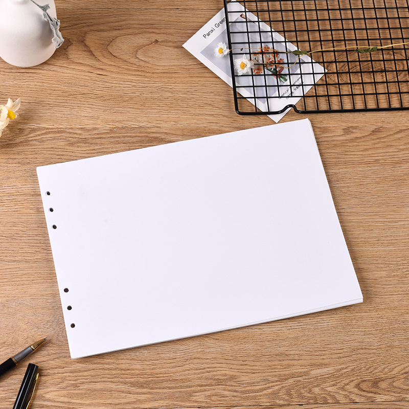 A4 a5 a6バインダー紙両面離型手帳差し替え内ページ4穴6穴バインダーコア着脱可能バインダー