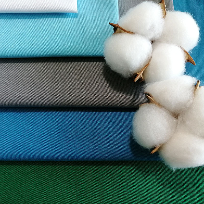 TR涤粘细斜纹染色布 医用抗菌防水面料 32S斜纹 高密细斜面料