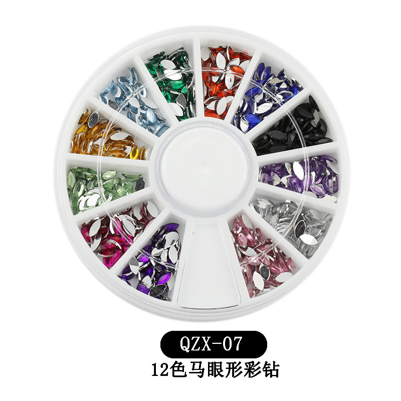 12 색 말 눈 모양의 컬러 다이아몬드-07