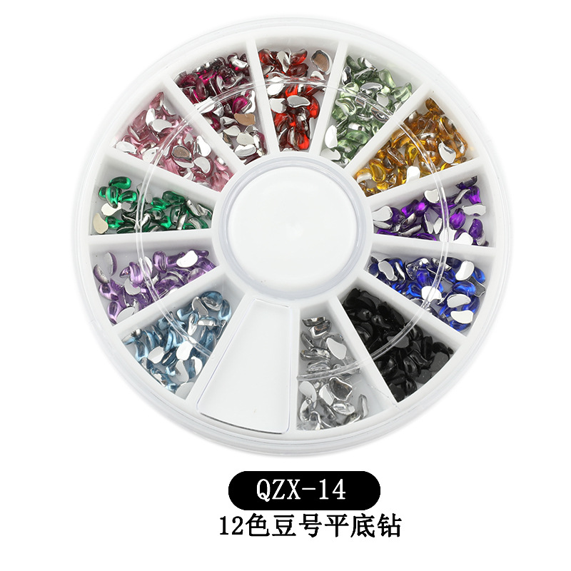 12 색 콩 플랫 바닥 다이아몬드-14