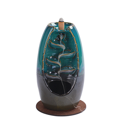 Backflow incense burner, kiln-turned antique incense burner, large-sized home creative ornaments, home accessories factory direct sales