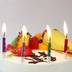 Birthday candle candle cake decoration colorful small box wax low price children's crystal one-year-old candle industry gold wholesale