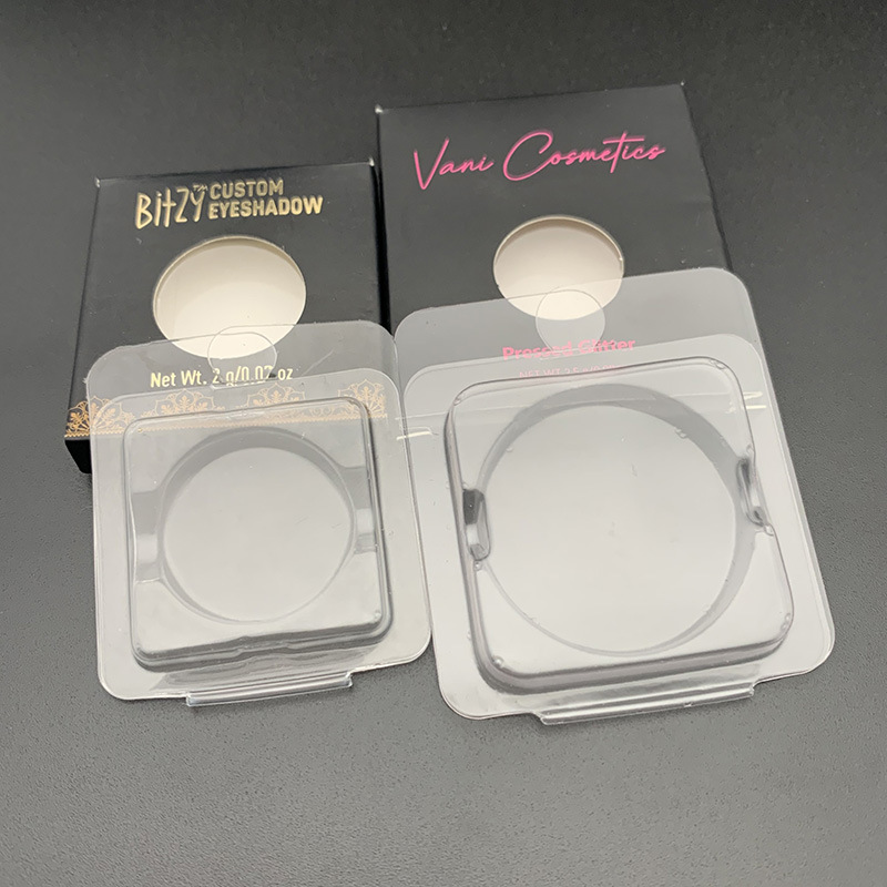 透明26 27 36 59mm眼影吸塑盒 唇膏眉粉分装包装盒 化妆品泡壳托