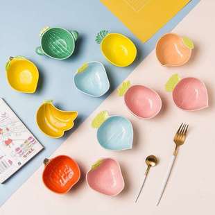 Hamster food pot ceramic anti-turning bowl golden silk bear small animal small plate ceramic flavor dish seasoning dish mini
