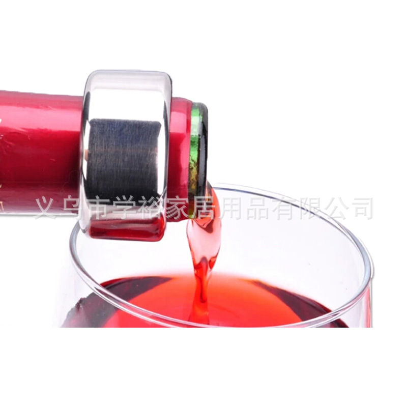 Cruzar la frontera de acero inoxidable vino goteo anillo de vino de franela extraíble práctico cocina bodega regalo vino conjunto