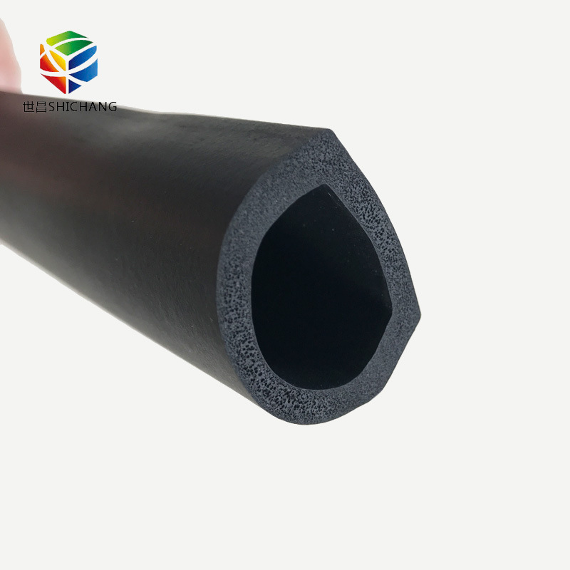 EPDM发泡D型密封条 三元乙丙密封条 D型机械橡胶条32*28mm