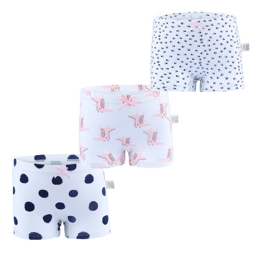 Children's Underwear Summer Girls Pure Cotton Class A Boxer Briefs Baby Antibacterial Cartoon Shorts for Small and Medium-sized Children Girls Wholesale