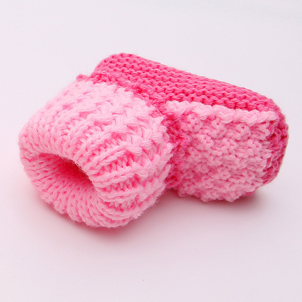 Handmade finished knitted spring and autumn baby wool shoes newborn…