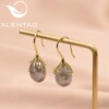 Advanced small design organic earrings from pearl, high-quality style, simple and elegant design, wholesale