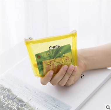 New cute cartoon coin purse, soft pvc coin bag, fun snack small purse