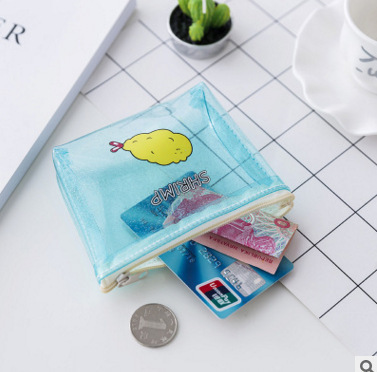New cute cartoon coin purse, soft pvc coin bag, fun snack small purse