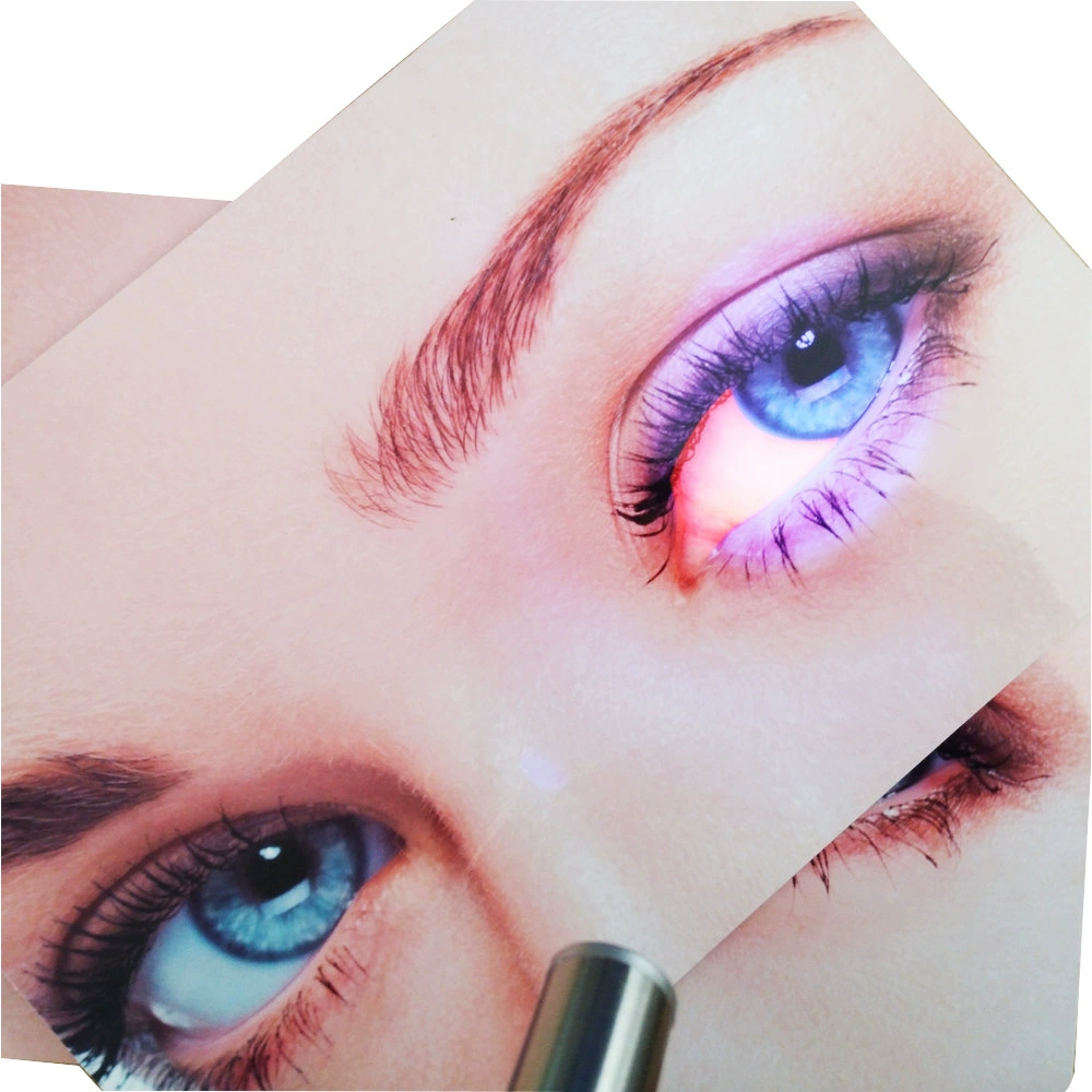 Спот анти-контрафактная флуоресцентная тестовая карта 14,5*20CM флуоресцентная тестовая карта УФ-обнаружение флуоресценции глаз