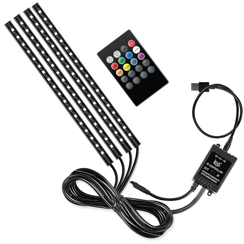 LED цветные огни, музыкальная лампа, удалённый доступ управления