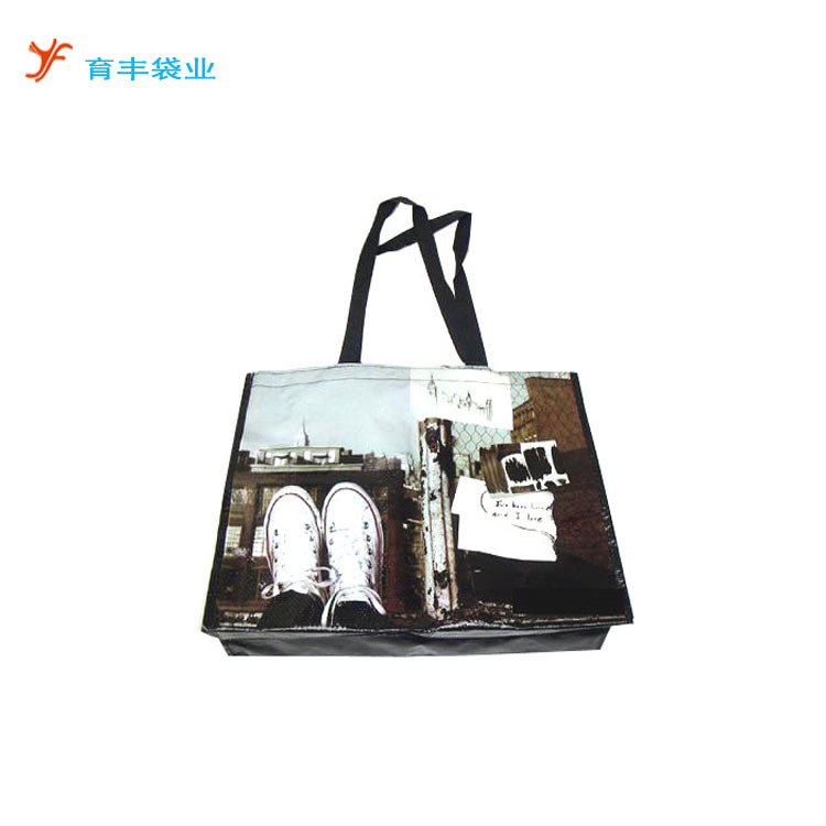 出口厂家做环保可降解编织袋 腹膜购物编织手提袋 印刷防水礼品袋