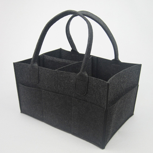 Felt Mama Diaper Bag for Babies and Mothers - Household Felt Bag, Simple Storage Bag, Hand-held Portable Felt Diaper Bag
